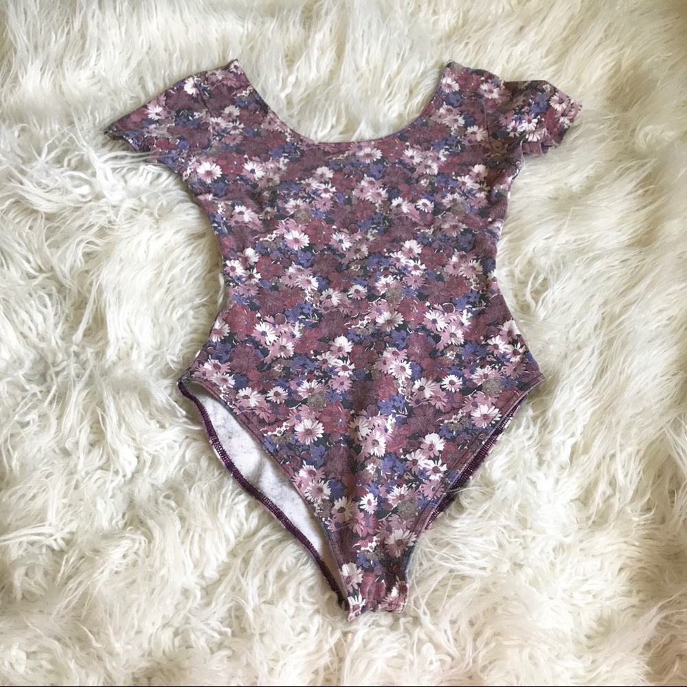 Vintage bodywear bi energie purple bodysuit